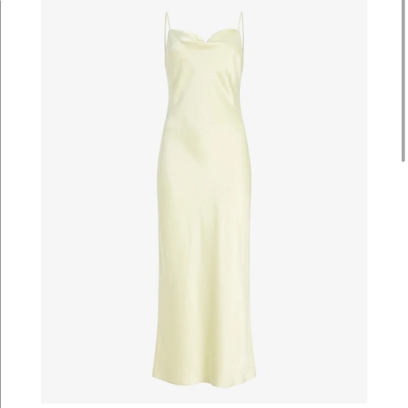 Express Pale Yellow Maxi Dress - Picture 4 of 5